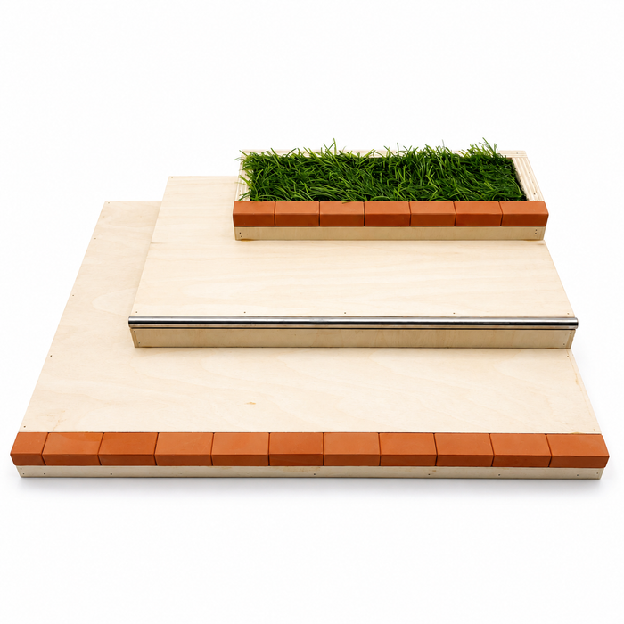 Wooden Fingerboard Stairs with Rail