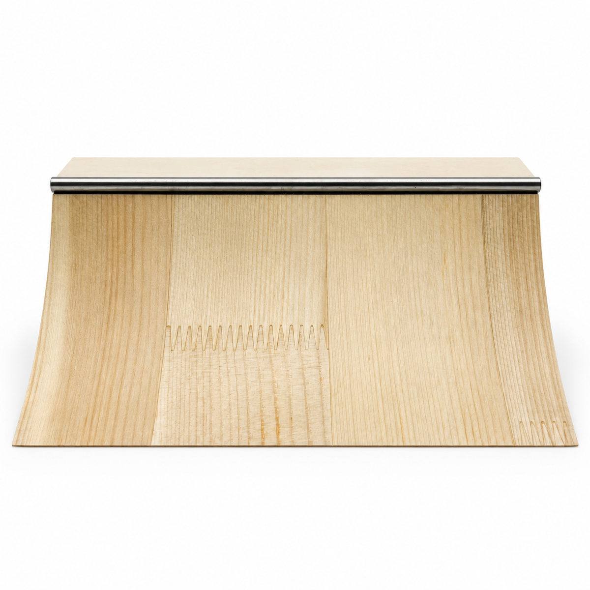Wooden fingerboard quarter pipe