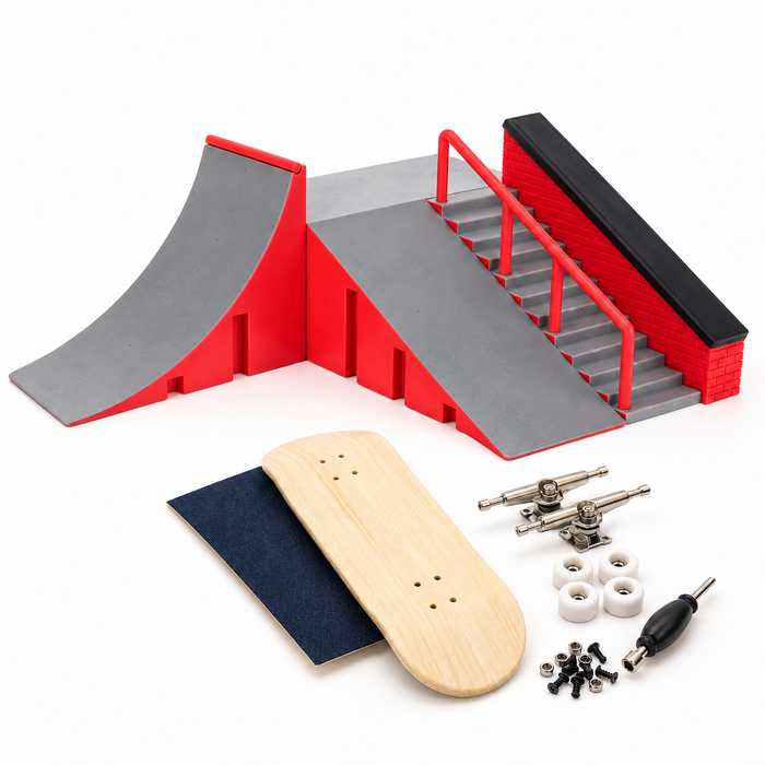 Fingerboard Starter Kit: 32mm maple complete and ramp set